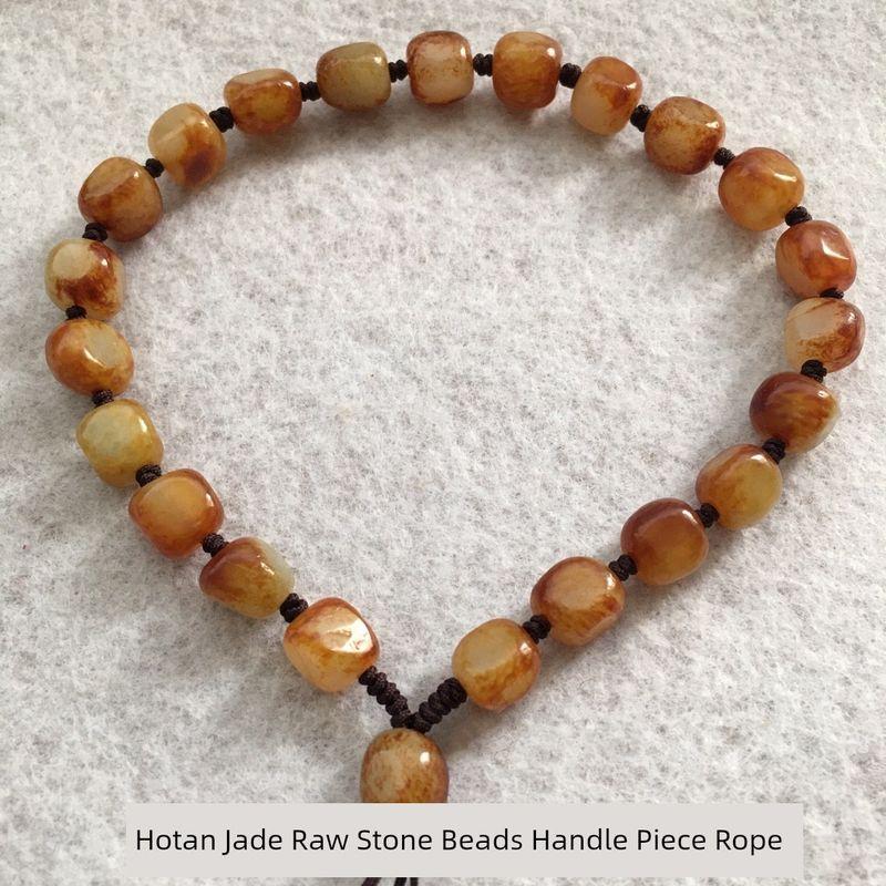 

Нефритовая ручка, веревка, ручная вязка, подвеска для ручки вэньвань, мужской браслет, брелок-шарм для мобильного телефона, шнурок для переноски вэньвань из нефрита Dark style