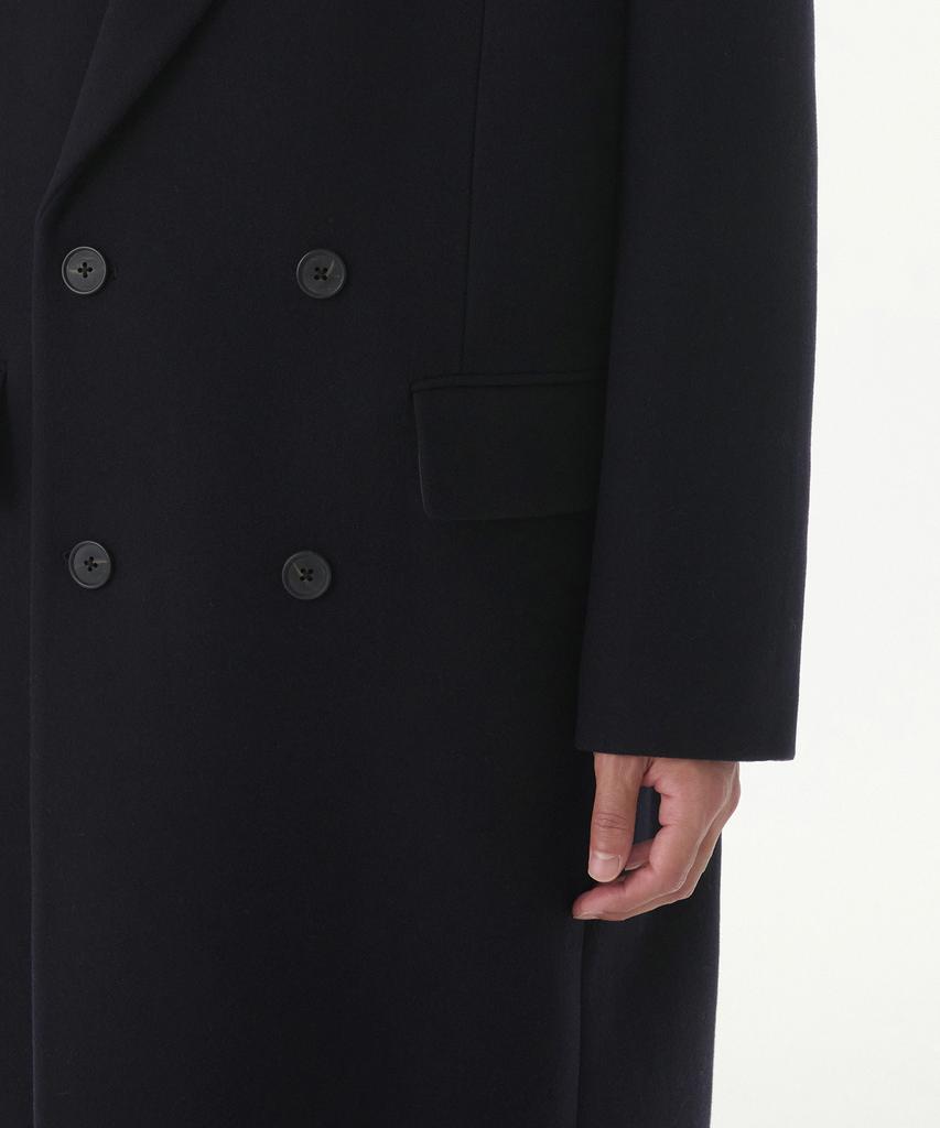 Musinsa Standard Wool Blend Big Daddy Double Maxi Coat [Navy]