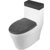 2pcs Elastic Corn Kernels Toilet Seat Cover Fresh Solid Color Bathroom Sanitary Napkin Cover Suitable for All Seasons Wrapped U-shaped Adapter