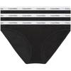 Bikini 3 Pack Comfortable Simple Triangle Underwear Women Underwear Black 000QD5207E-100
