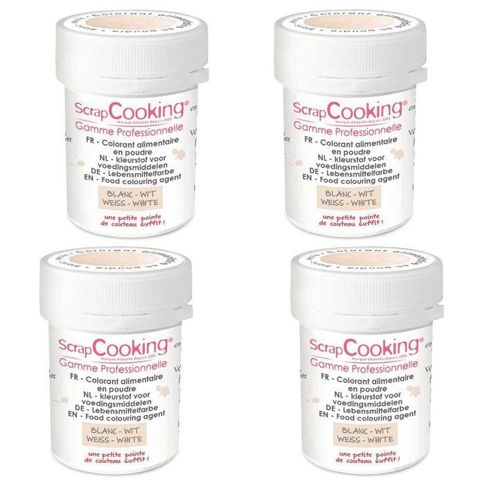 Colorant alimentaire en poudre 20 g - blanc