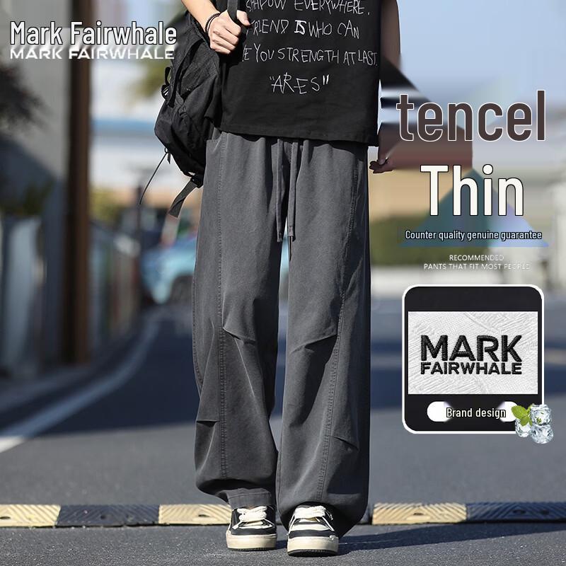 Mark Fairwhale Men s Tencel Blend Straight-Leg Casual Trousers 2XL