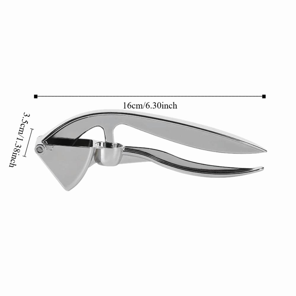 2 in 1 Garlic Press Rust-proof Garlic Squeezer Practical Garlic Masher  Olive