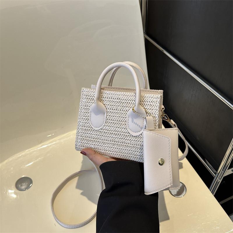 Chic Urban Style Small Pu Crossbody Bag For Women Trendy 2023 Woven Design