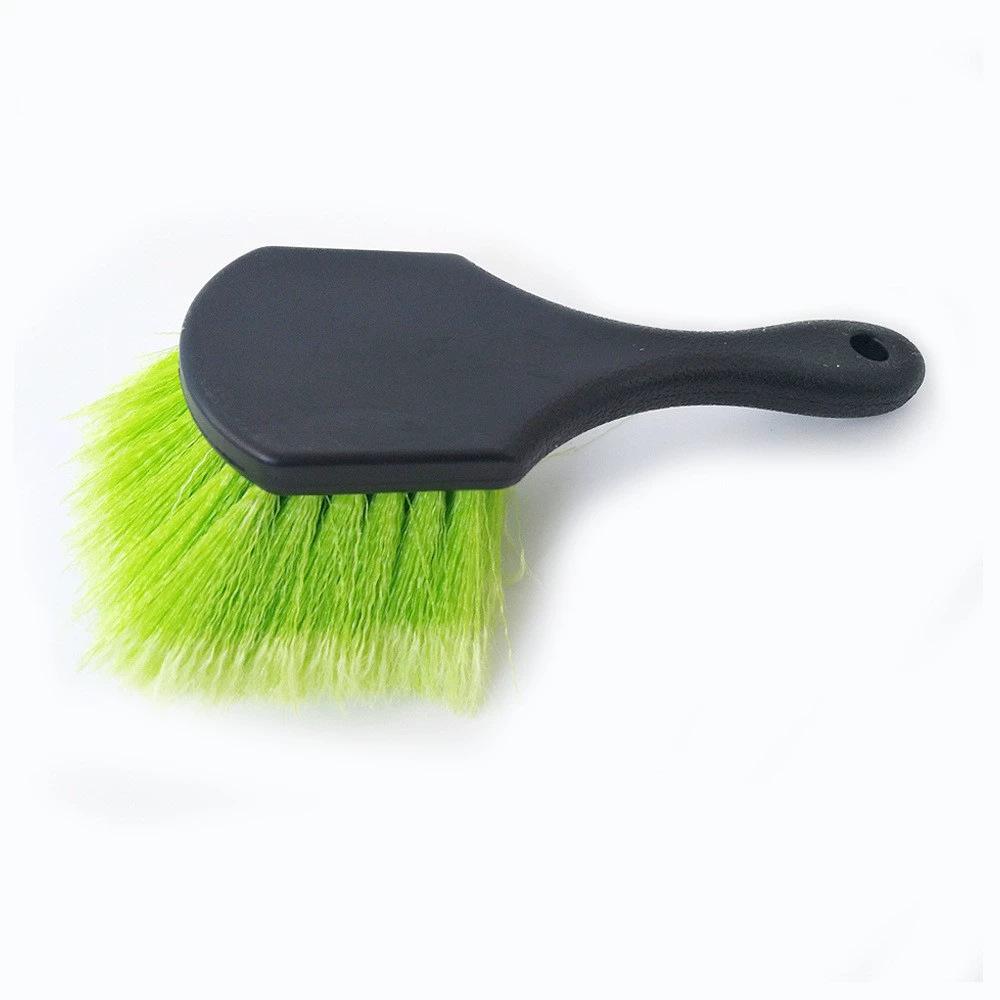 Car Tire & Wheel Cleaning Brush - Soft Bristle PVC Brush for Dust, Wheel Hubs, & Foot Pads