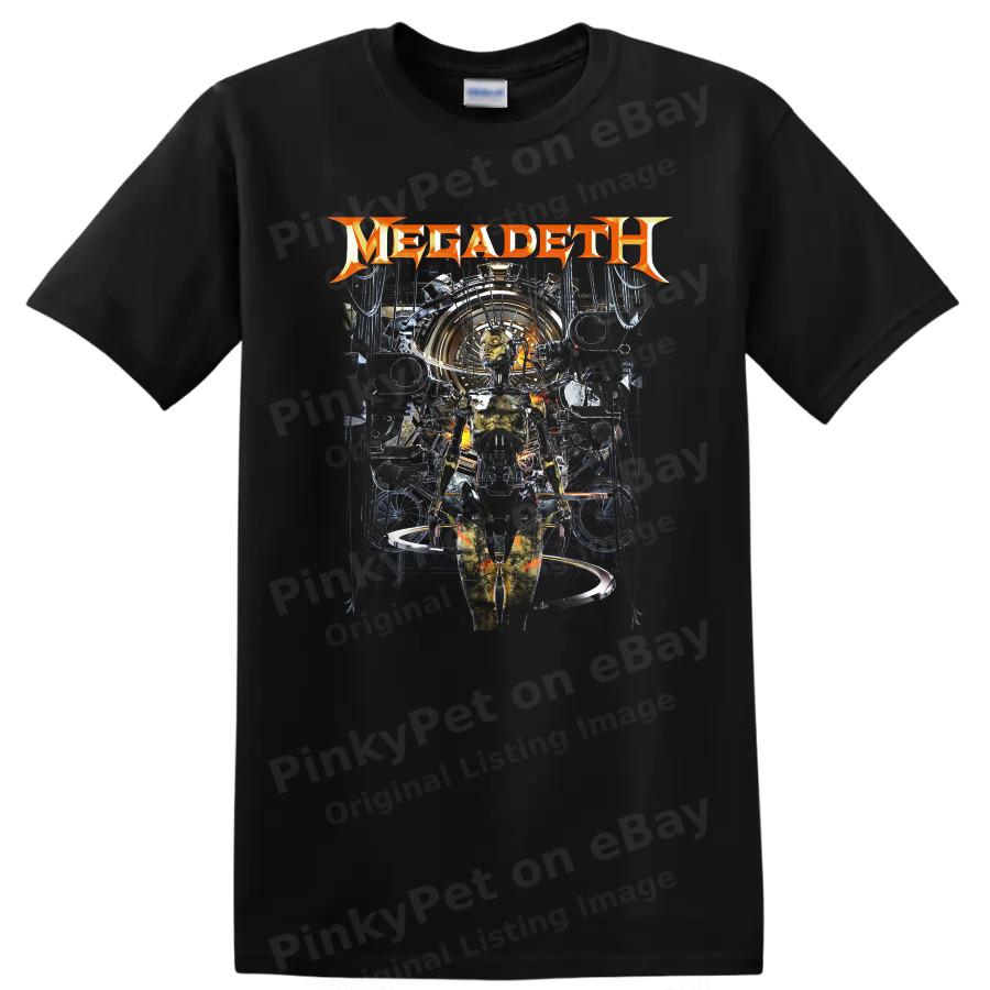 Megadeth Heavy Metal Robot T Shirt Sci Fi Concert Graphic Tee