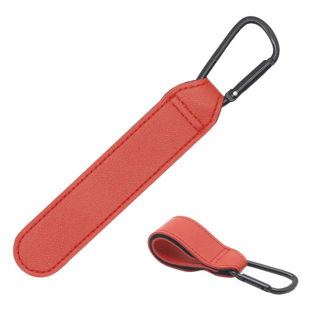 1Pc Leather Cart Hooks Baby Stroller Hook PU Adjustable Pram Hook Organizer Diaper Bag Hanger Children Travel Accessories