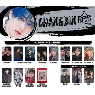 CHANGBIN Stray Kids SKZHOP HIPTAPE HOP ALBUM PHOTO CARD