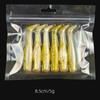 1 pack Soft Worm T-Tail Swim Lures 6/8.5cm Soft Lure Silicone Bait Artificial Bait Set  Freshwater