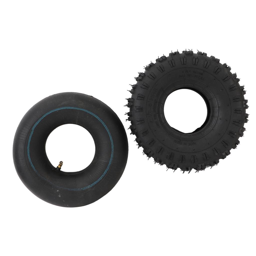 4.10‑4 Tire and Inner Tube Set Rubber Inflatable for Wheelbarrows Snow Blowers Pressure Washers