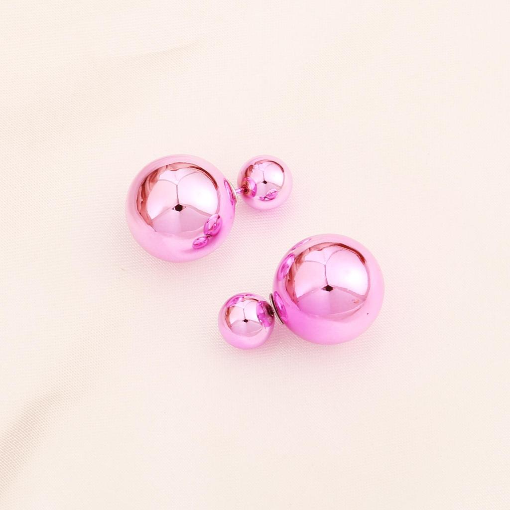Classic Double-Sided Pearl Stud Earrings