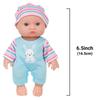 Weichvinyl Babypuppe Pflegepuppe Realistische Reborns Spielzeug Elterliches Spiel Beliebtes Sammlerstück für Kinder 6,5 Zoll