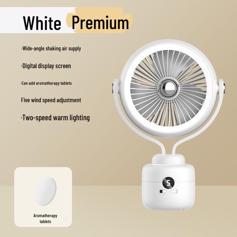 

Multi-functional Oscillating Camping Fan with Light - Portable Tripod & Hanging Use for Home or Outdoors 330*225mm
