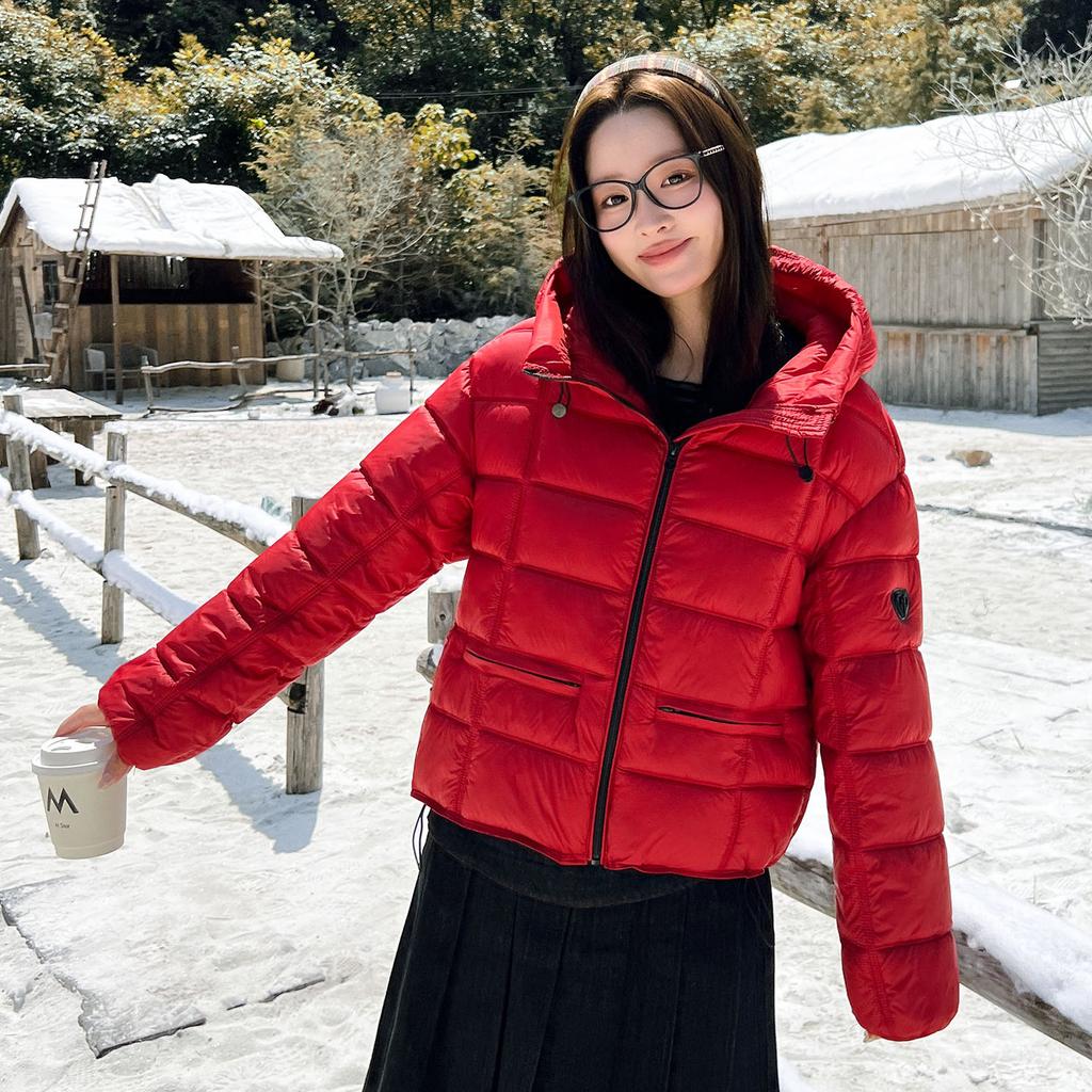 New cotton-padded clothes women's winter short fashion cotton-padded clothes women's loose warm hooded cotton-padded jacket