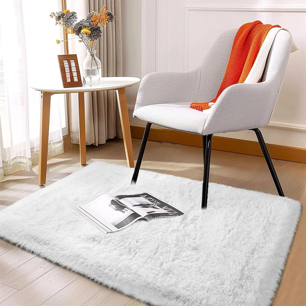 Tie-dye Plush Carpet 40x60cm Home Soft Area Rug Girls Bedroom Bed Blanket Children's Room Decoration Non-Slip Floor Mat