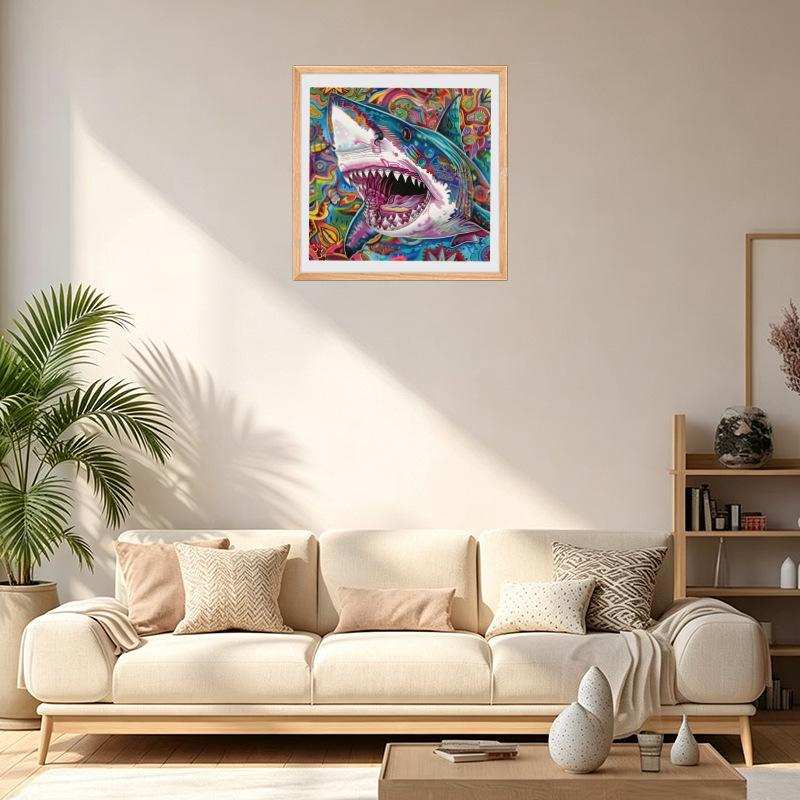 HOOLOOG Shark Wooden Irregular Jigsaw Puzzle & Piggy Bank Gift