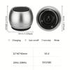 Luxury Tiny Bluetooth Metal Silvery Speaker TWS Portable Car Audio Wireless Stereo Steel Gun Heavy Subwoofer Outdoor Loudspeaker