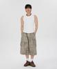 MAKEITTO Dusty Cargo Bermuda Pants_Khaki