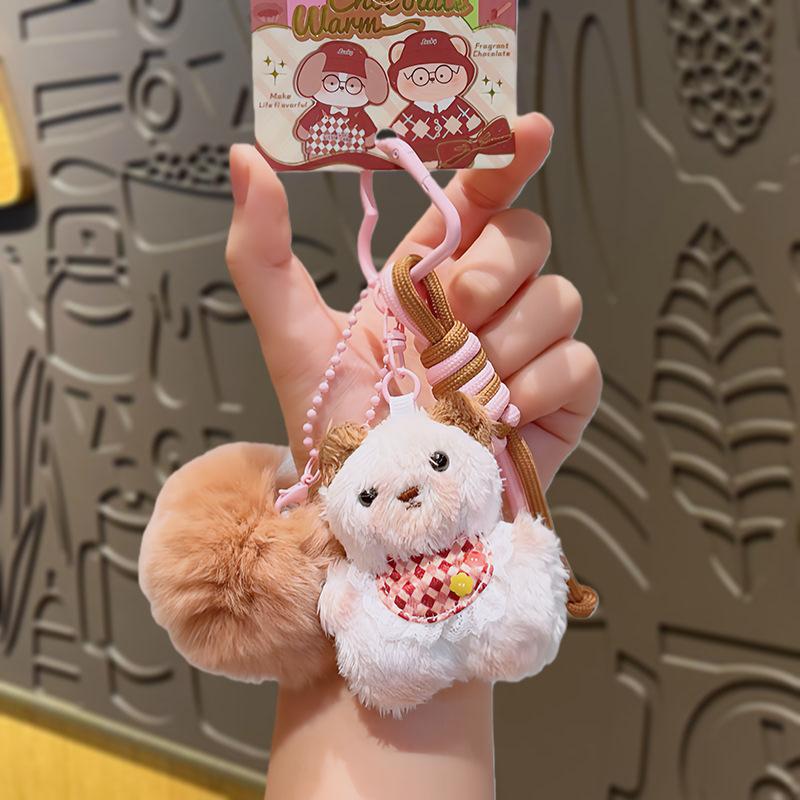 Cartoon Keychain Pendant, Plush Toy, Creative and Personalized Schoolbag Hanger, Doll, Cute Little Accessory