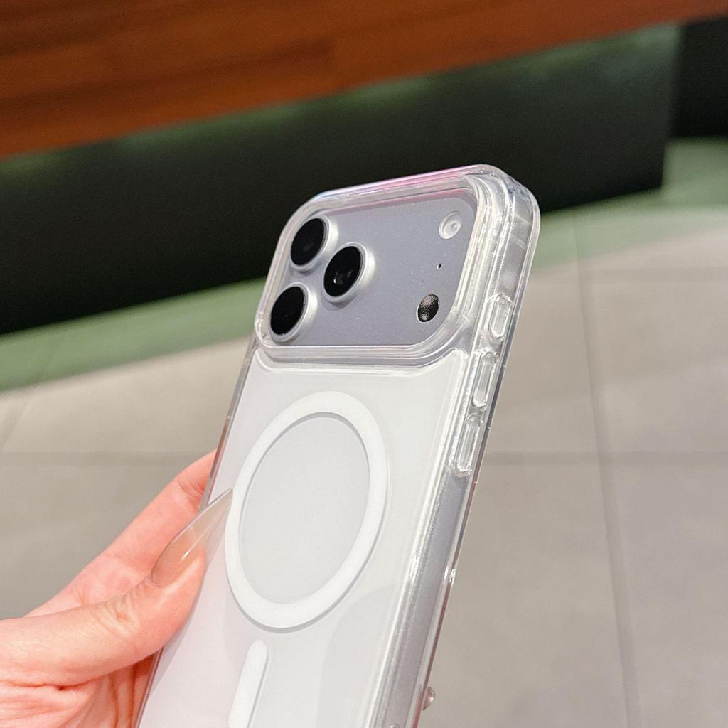 High-Transparency Magnetic Case for iPhone 17 Pro Max - Air Drop-proof Protective Cover