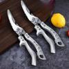 Stainless Steel Strong Chicken Bone Cutter - Sharp for Use In The Home. Food Cutter for Cutting Chicken Bones and Fish Bones. Kitchen Scissors.