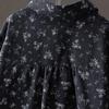 Women's Retro Floral Lapel Long Sleeve Shirt