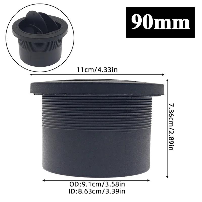 42/60/75/90mm Parking Diesel Heater Warm Air Vent Duct Pipe Outlet Rotatable Exhaust Joiner Connectorr For Car Truck VAN Camper