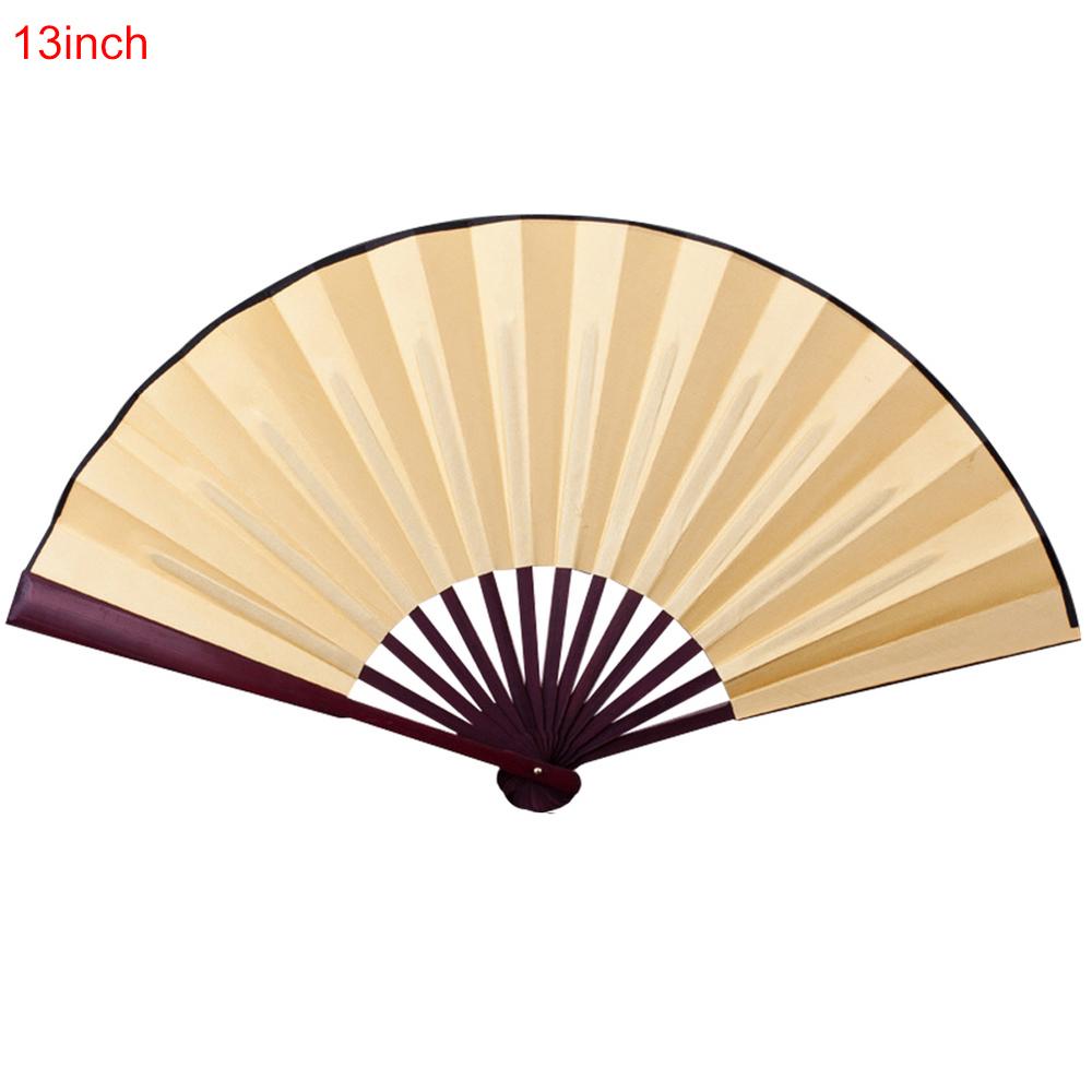 8/10 Inches Blank Folding Fan Handheld Folding Fans Silk Cloth Blank Foldable Chinese Fan DIY Writing And Painting Fan