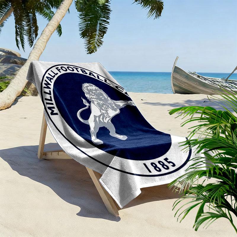 Millwall F.C Beach Towel, Large Soft Quick Dry Towel for Beach Camping Swimming