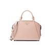 Cleo Logo Zip Closure Leather Shell Bag Women Shoulder Bag Pink 30F1G9CS1L-SOFT-PINK