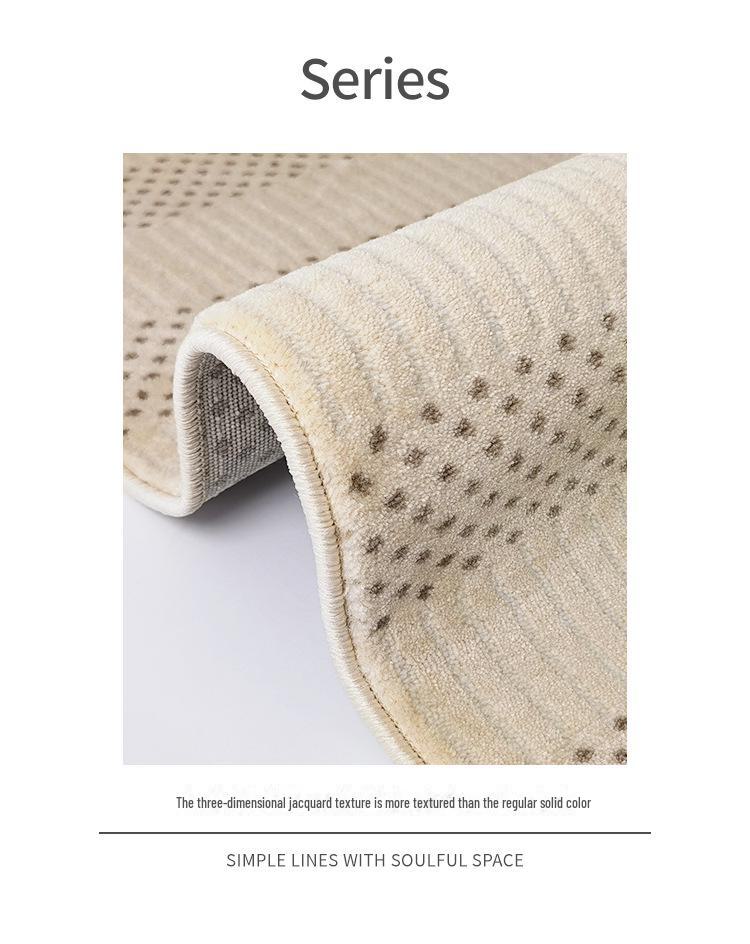 Nordic Minimalist Striped Wabi-Sabi Soft Carpet for Living Room and Bedroom