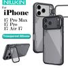 NILLKIN For iPhone 17 Pro Max Telefondeksler UV-bestandig TPU+PC Hard Bakside Ny Metall Kamera Stadn Deksel