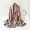 Headscarf Fashion Satin Simulation Silky Smooth Breathable Sunscreen Silk Scarf Shawl Daily