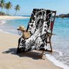 Gothic Skull Fashion Beach Towel: Ideal for Summer Adventures Soft, absorbent and quick drying suitable for swimming and bathing
