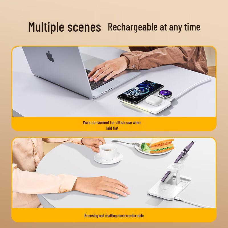 Remax 3-in-1 Vertical Fast Wireless Charging Stand
