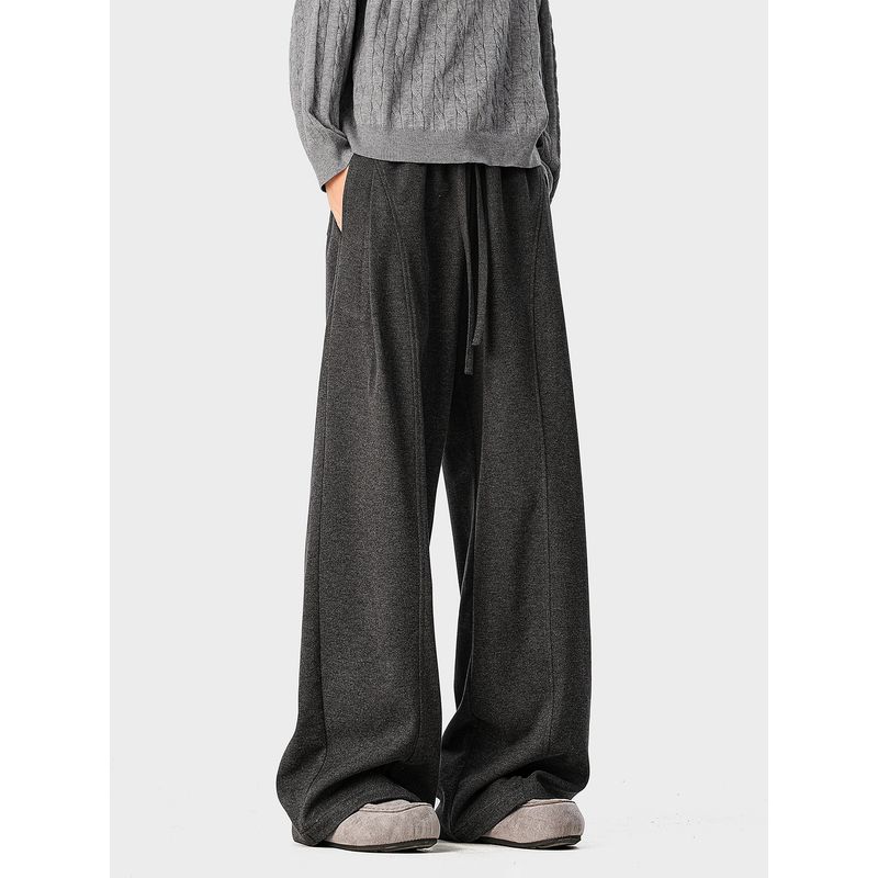 51 Hip-Hop Lazy Style Patchwork Solid Color Casual Pants for Men and Women 2026 Spring Trendy Brand Drapey Wide-Leg Sports Trousers