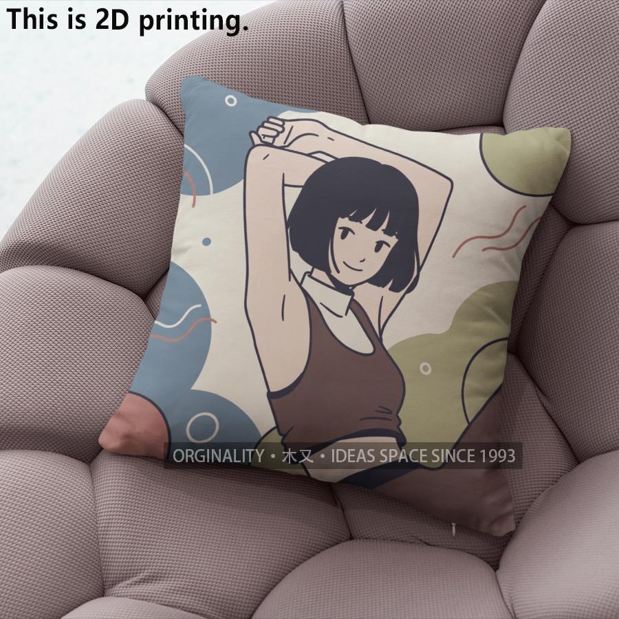 Original Prints Modern Dancing Character Throw Pillow Covers Pattern Cushion Cover Suitable for Sofa Bedroom Car Pillow Cover