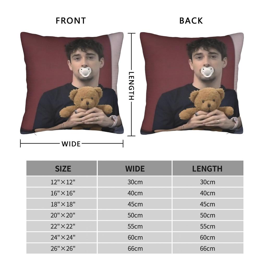 C-Charles Leclerc Pillow Cover Accessories Printing Cushion Cover Gift Throw Pillow Case Cover Home Multiple Sizes