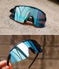 Sports UV Prescription Lens with Inner Suitable for Large Black Frame X Blue Lens [Gorix] Sunglasses, Anti-fog, Lightweight, Protection, Compatible,