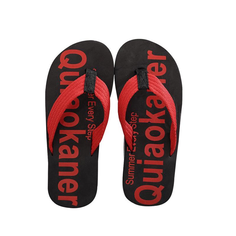 Slippers Men Flip Flops Beach Sandals Non-slip Casual Flat Shoes Slippers Shower Shoes Indoor House for Men Outdoor Slides