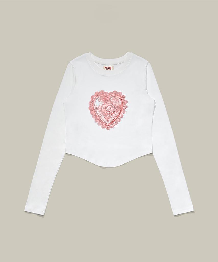 RUSTICCLUB Heart Concho Long Sleeve_White