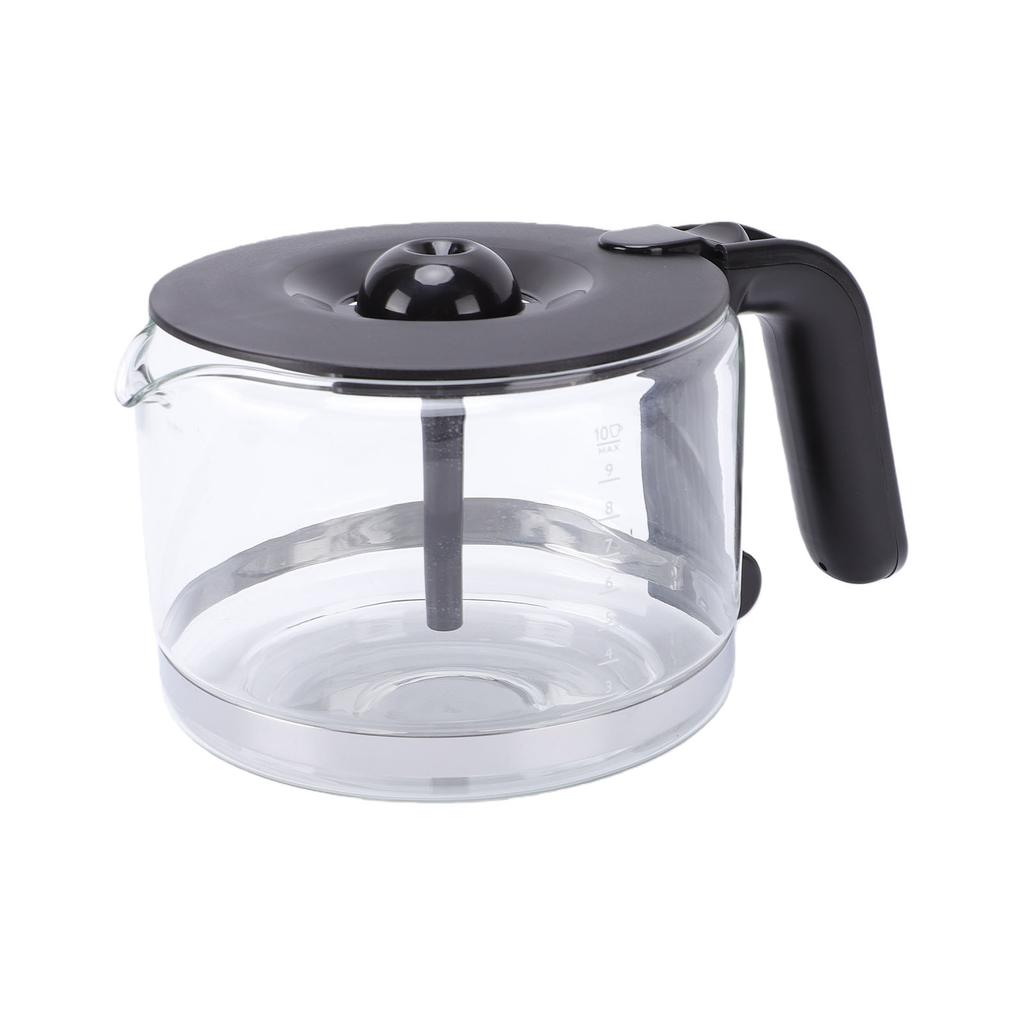 Caraffa di Ricambio per Caffettiera 10 Tazze 1.5L per Macchina da Caffè Vetro Antiesplosione