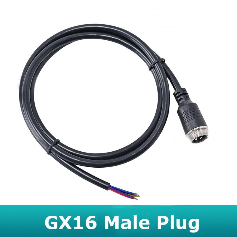 Male Female GX16 1m 2m 3m Cable Wire M16 Power Connector 2 3 4 5 6 7 8 9 10 Pin Aviation Plug Socket Electric Scooter Motor Wire