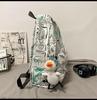 Korean-Style Graffiti Nylon Backpack: Large Capacity for Students & Couples