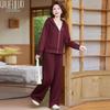 Qiufuruo 2025 Middle-Aged Women's Autumn Sportswear Set
