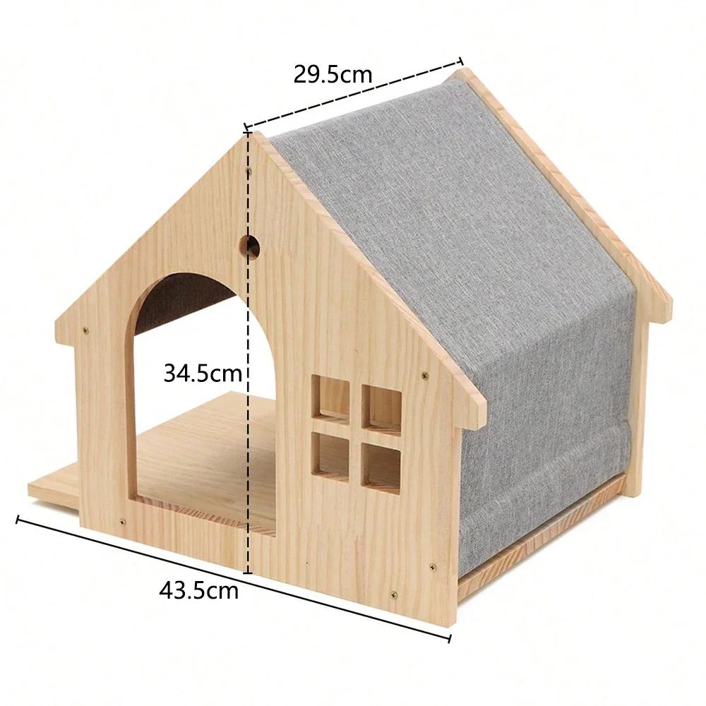 Cat Wall Climbing House Shelf Bed Wall Mounted Tree Tower Hiding House Villa Castle for Indoor Cats Accessories Sleeping