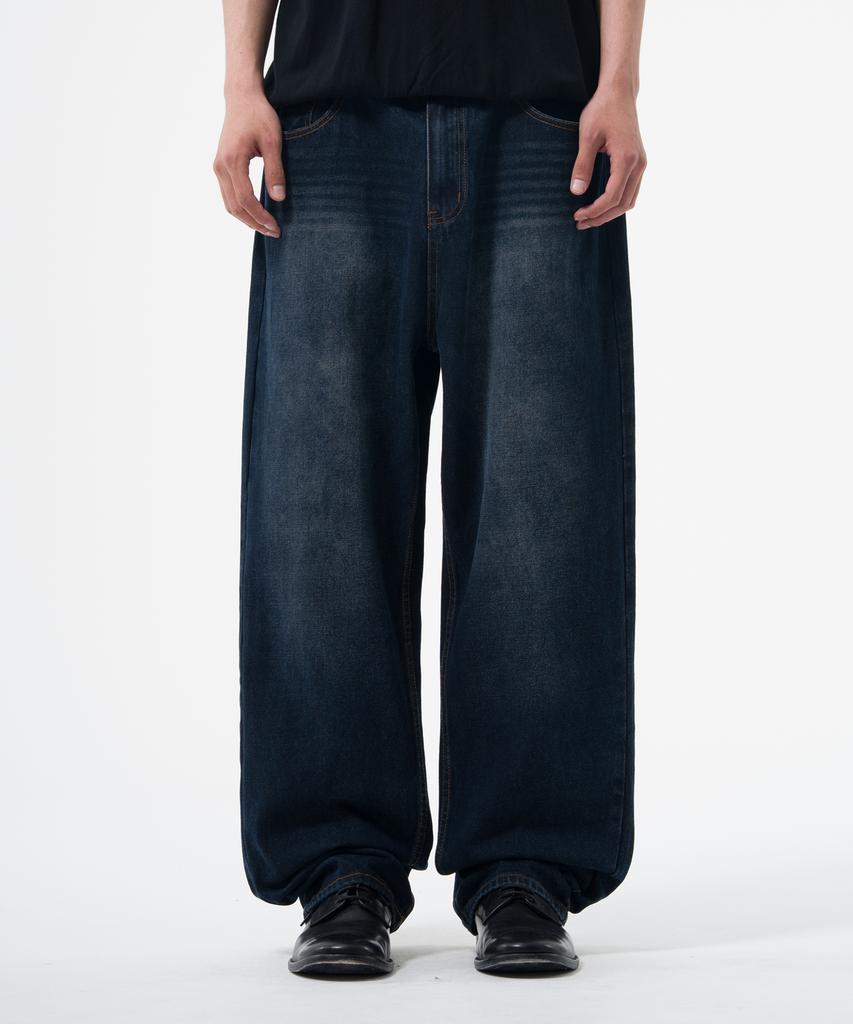 Descheuis Everyday Washed Relaxed Denim Pants Deep Blue (Type A)