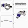 50cm Bathroom Faucet Toilet Hose Stainless Steel Corrugated Pipe Heater Connector Plumbing Supply Hose Water Tube G1/2 Interface