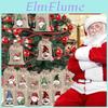 Bag 12pcs Christmas Gift Linen Set Santa Drawstring Bag Perfect For Holiday Party Gifts And Jewelry Storage Perfect For Christmas