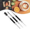 3PCS Set Stainless Steel Latte Art Needle Spoon & Lance Espresso Latte Tools  Latte Art